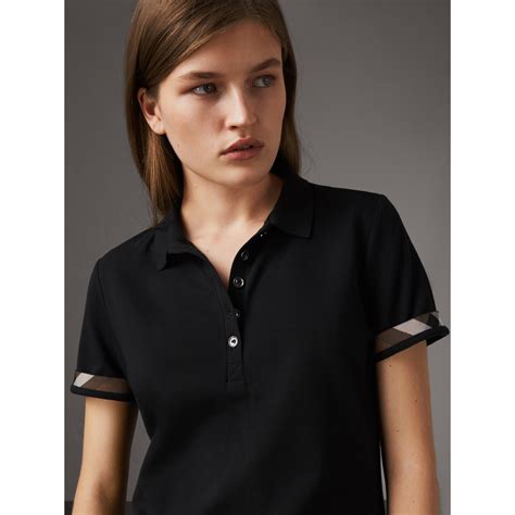 burberry black polo women|Burberry tops for women.